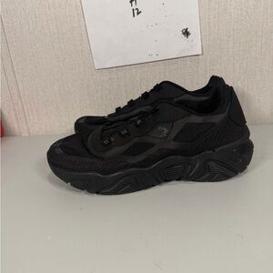 Shaq Men Shoe Sneaker 9 Black Athletic Armstrong Low Top Casual Work No Laces